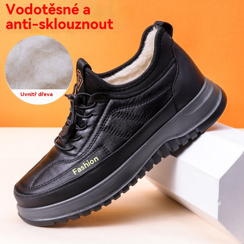 📢💥🏆Kupte jeden kus a druhý dostanete zdarma💥Pánská zimní sportovní obuv pro volný čas, novinka 2026, pravá kůže, nepromokavá, měkká podrážka, 【39-45】