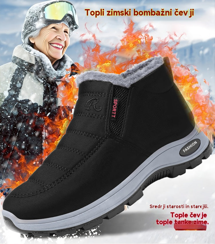 🔥💥🎁【35-48】Unisex zimski škornji s podlogo iz semiša - topli, udobni in nedrseči, idealni za hladno vreme.