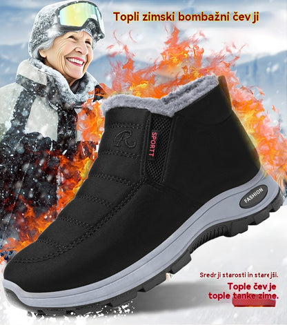 🔥💥🎁【35-48】Unisex zimski škornji s podlogo iz semiša - topli, udobni in nedrseči, idealni za hladno vreme.