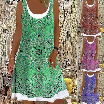 🌷👗【50% de descuento✨】【S-5XL】Nuevo vestido casual para mujer 2026, estampado, adecuado para todas las ocasiones.