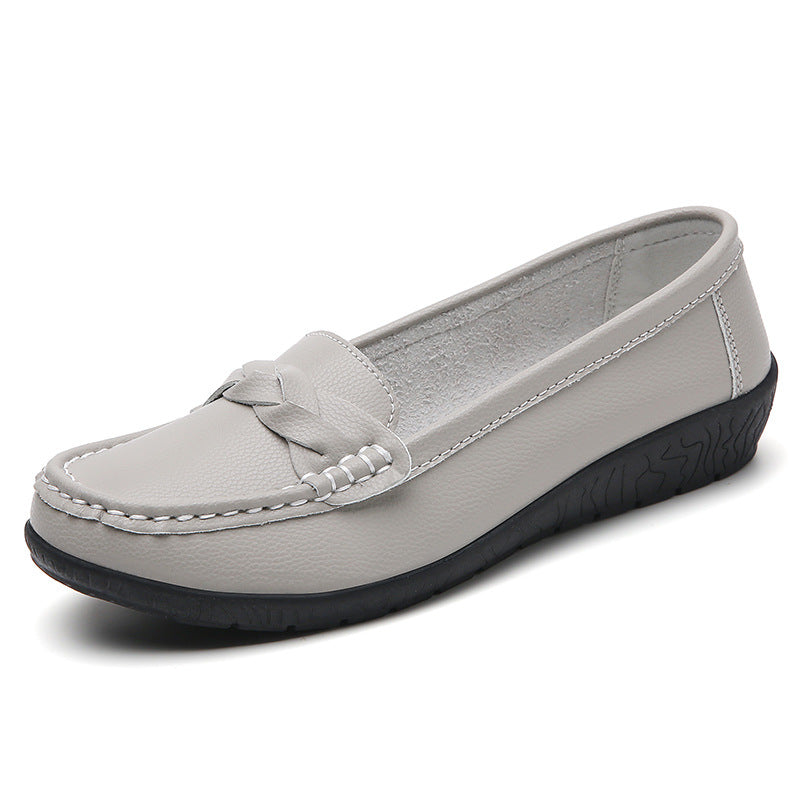 【35-44】Nowe, stylowe damskie skórzane buty casualowe 2025 👠✨: miękka podeszwa, komfort i wszechstronność na co dzień 😍👟