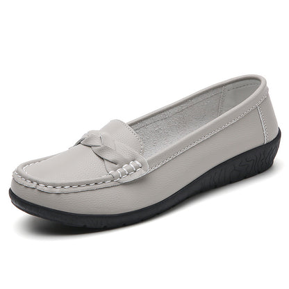 【35-44】Nowe, stylowe damskie skórzane buty casualowe 2025 👠✨: miękka podeszwa, komfort i wszechstronność na co dzień 😍👟