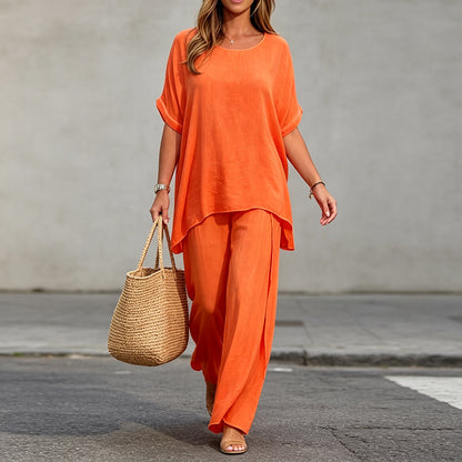 💃💃【S-5XL】 Traje casual de talla grande para mujer 2026 【Top + Pantalones】