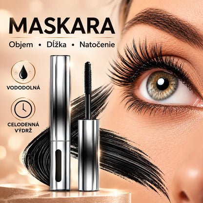 ✨🎉【2-balenie】Vodeodolná 3D maskara – Dlhotrvajúce natočenie, vodeodolná a odolná voči potu