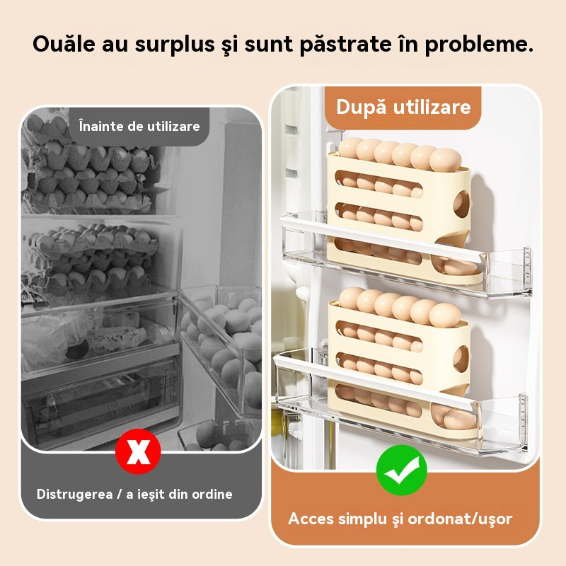 💥🥚🥚Bezpieczne dla żywności, wielowarstwowe, chowane pudełko do przechowywania jajek