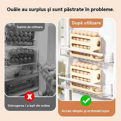 💥🥚🥚Bezpieczne dla żywności, wielowarstwowe, chowane pudełko do przechowywania jajek