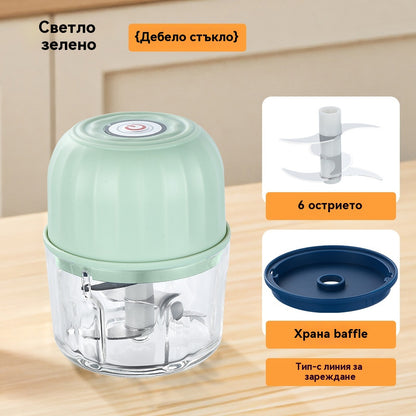 💥Електрическа преса за чесън и кайма – мощна и прецизна! ⚡ Лесна за употреба, незаменима в кухнята. 🧄✨