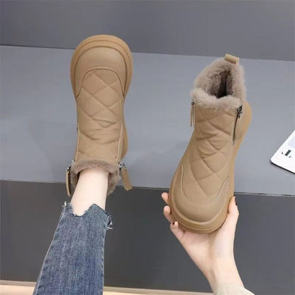 ✨👢【35-41】🔥⛄Нови есенни и зимни модни неплъзгащи се топли дамски снежни ботуши