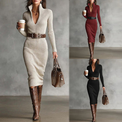 🎀👗【Plaćanje pouzećem】【S-2XL】🔥Nova ženska elegantna haljina dugih rukava, uskog kroja, od čistog pamuka, francuski stil