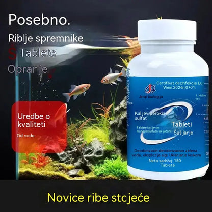 【150 kapsula】Šumeće tablete za čišćenje vode u akvarijima i ribnjacima