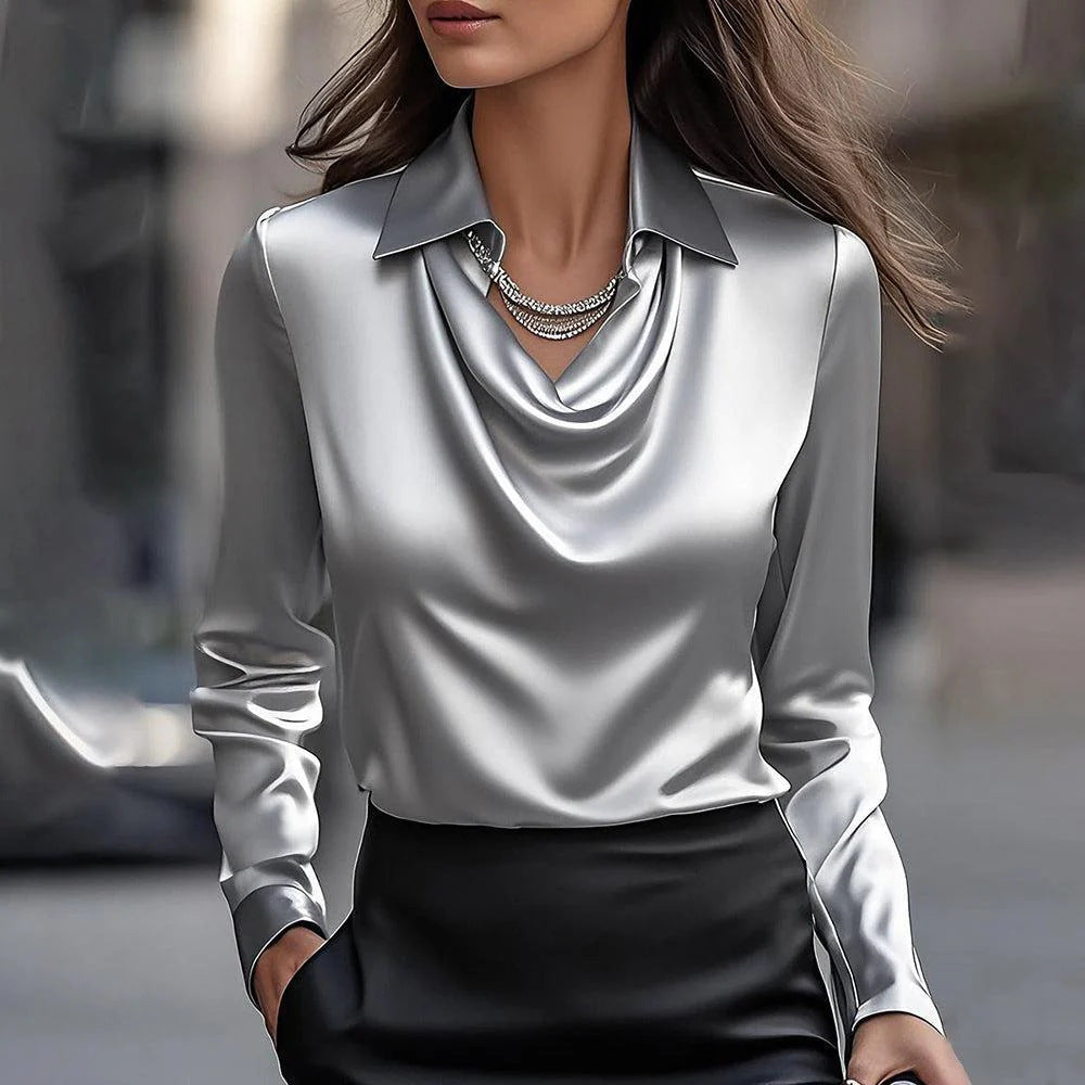 🔥🍁【Jesenný nový prírastok】【S-3XL】🌷Nová jednoduchá a elegantná dámska blúzka