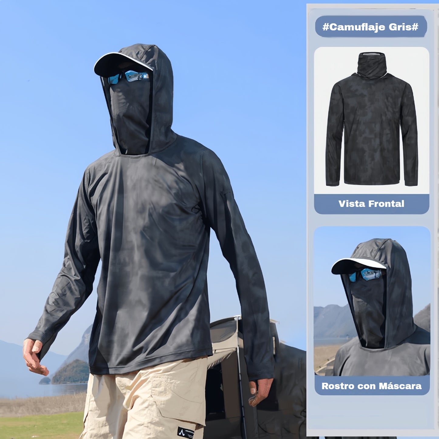🔥【M-5XL】Ropa transpirable de protección solar para hombre, adecuada para deportes al aire libre y pesca. ✅️Pago contra entrega