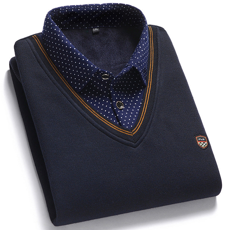 💥👔💥【Jesienna wyprzedaż】💥 [M-4XL] Męska koszula z dzianiny i aksamitu