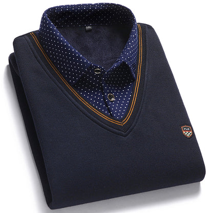💥👔💥【Jesienna wyprzedaż】💥 [M-4XL] Męska koszula z dzianiny i aksamitu
