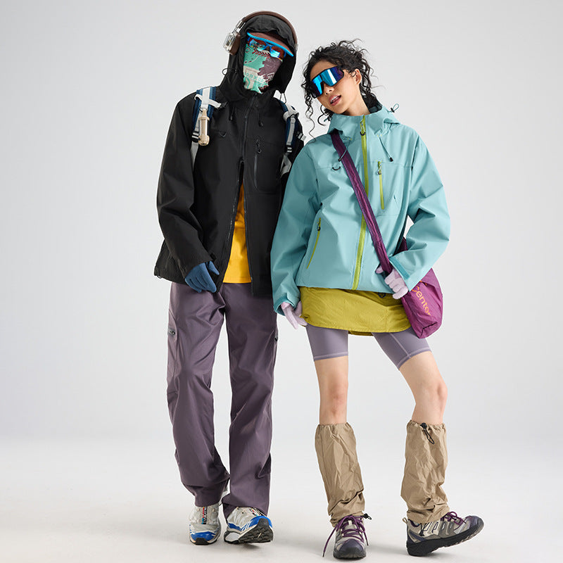 🔥【Jesienny nowy styl】【S-3XL】🍁Wodoodporna sportowa kurtka z kapturem, unisexowa odzież górska