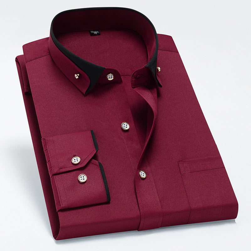 🔥👔 [S-4XL] 👕2025 nowa oddychająca męska koszula biznesowa casualowa