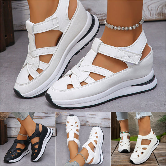 👡【Gorąca letnia oferta🎉】【35-43】2025 Casualowe sandały damskie na grubej podeszwie | Antypoślizgowe, wygodne — Ostatni dzień promocji! 🎁