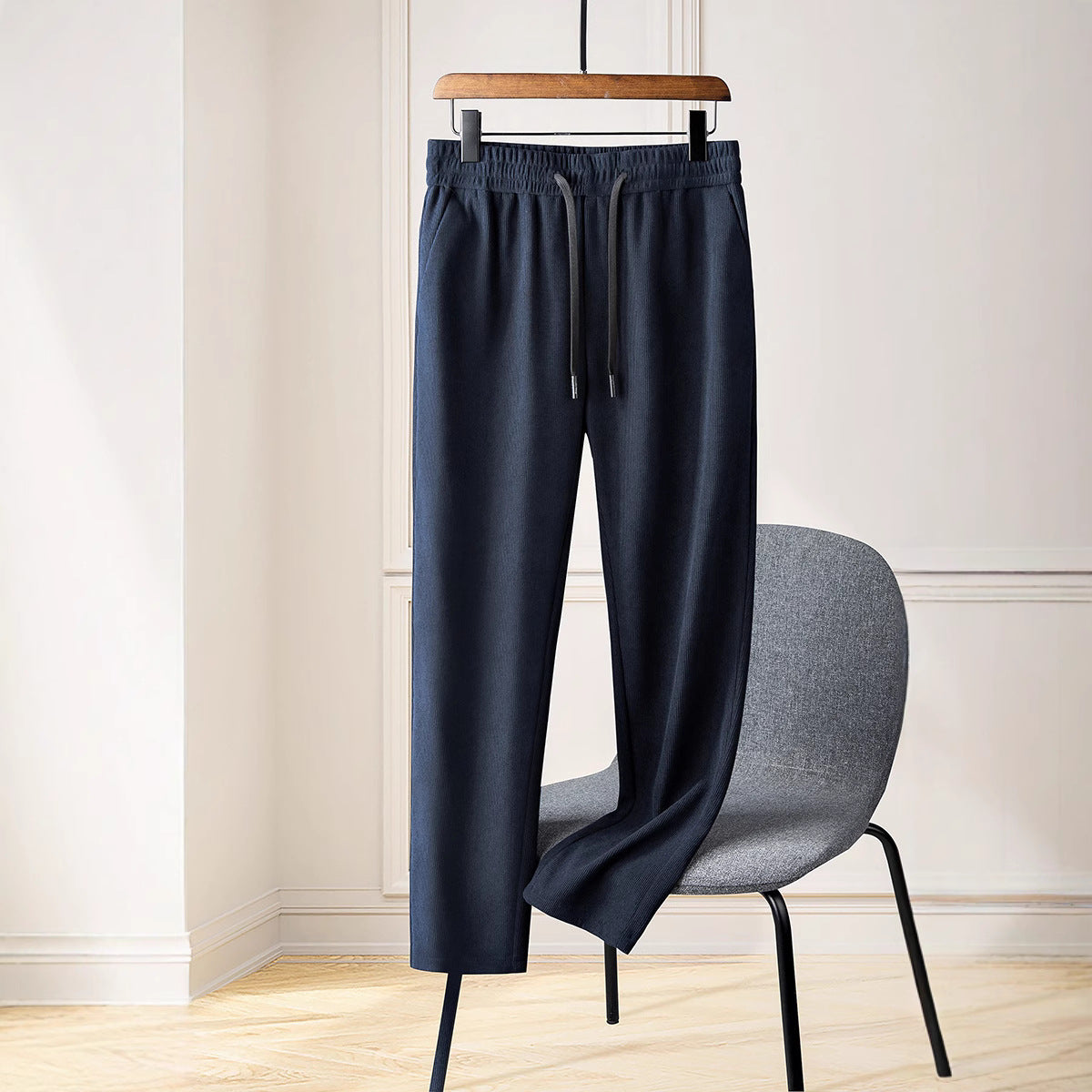 👖💥【L-5XL】Jesenske in zimske moške ležerne odebeljene žametne hlače s širokimi hlačnicami