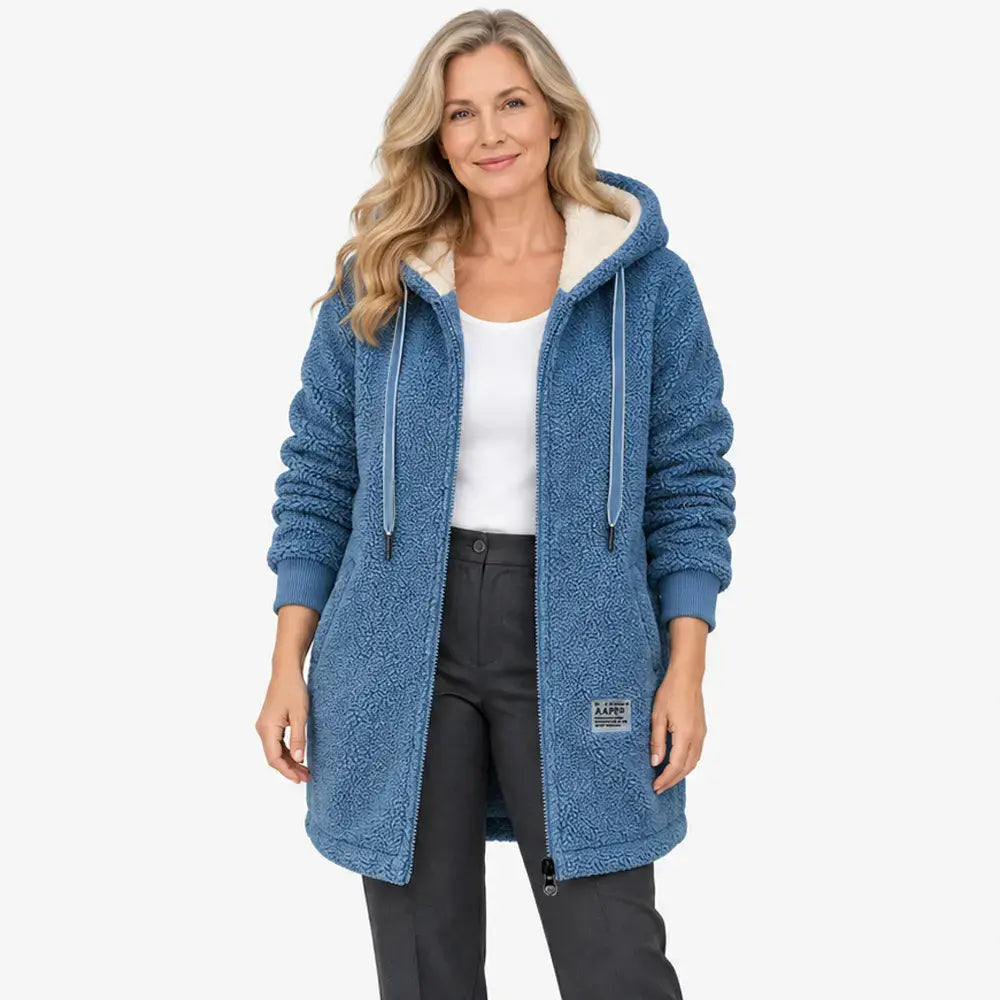 🎉⛄【50% zľava🔥】Nová jesenná dámska flísová bunda - mäkká, pohodlná a teplá