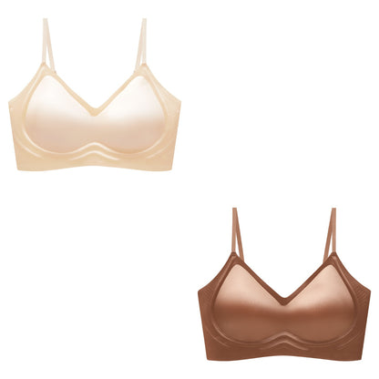 🥰Płatność przy odbiorze🔥【2 sztuki】【40-100 kg】Bezszwowy biustonosz jedwabny, miękkie wsparcie, wygodne dopasowanie