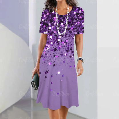 👗 Elegancka sukienka retro z okrągłym dekoltem【S-5XL】3902002