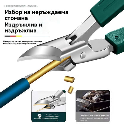🔥【Купи 1, вземи 1 безплатно！！】Професионална клипса за дебели нокти с наклонен дизайн – идеална за трудни случаи! ✂️