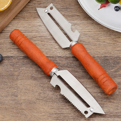 🥕 Kúp 1 a získaj 1 zadarmo! ✨ Multifunkčná kuchynská škrabka – Vyrobená z nehrdzavejúcej ocele s ergonomickou rukoväťou, ideálna na ovocie, zeleninu a mäso 🔪
