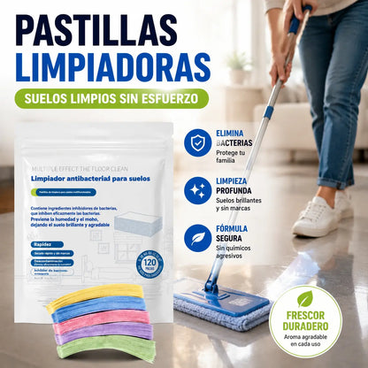 🧹【¡Compra 1 y recibe 1 GRATIS!】✨ 240 unidades de pastillas limpiadoras multiusos antibacterianas y desodorizantes | Aptas para madera dura, suelos laminados, azulejos y paredes de autocaravana ✅️Pago contra entrega