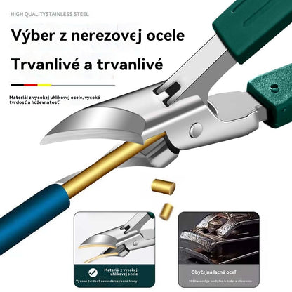 🔥💅✂️ 【50 % zľava, Kúpte 1 a dostanete 1 zadarmo】 kliešte na nechty s protišmykovou úpravou a 25° skoseným ostrím (sada 3 kusov)