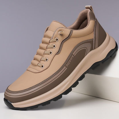 🔥👟【50% de descuento】【Tallas 39-45】Zapatillas de piel impermeables y resistentes a las manchas con suelas suaves y cómodas