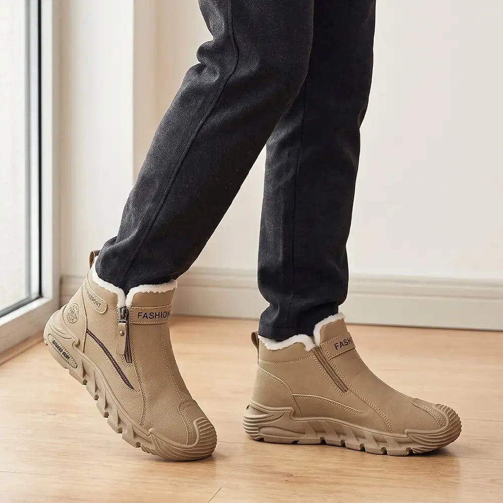 😎👞【39-44】Pánske zimné čižmy – teplé vysoké martinky, protišmykové a odolné