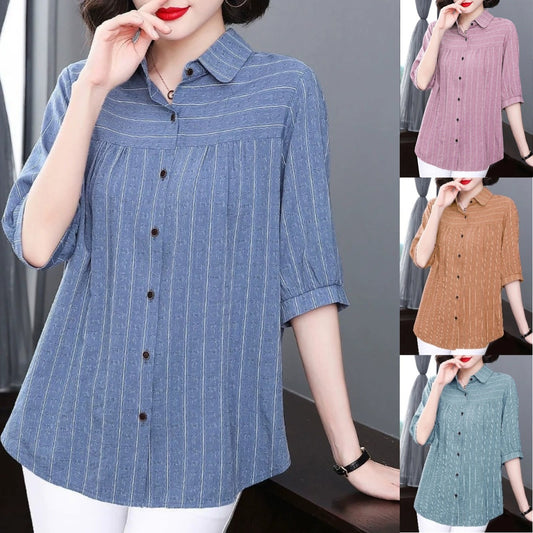 🎉✨【45-110kg】 Stylowa koszula na chłodniejsze poranki i ciepłe dni, Idealna na pracę, spotkania i codzienny styl