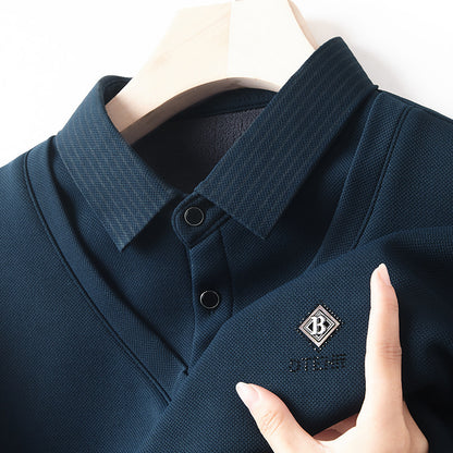 🔥Nowości na jesień i zimę🔥【M-4XL】 Męski dwuczęściowy, ciepły top z kaszmiru premium typu all-in-one dla mężczyzn