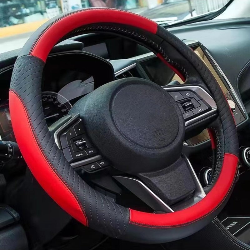 👍🔥Poťah na volant z pravej kože – univerzálny poťah na volant do auta, protišmykový, odolný
