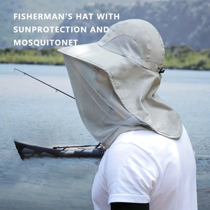 🎁Sombrero de pescador de malla con protección solar, ideal para actividades al aire libre. ✅️Pago contra entrega