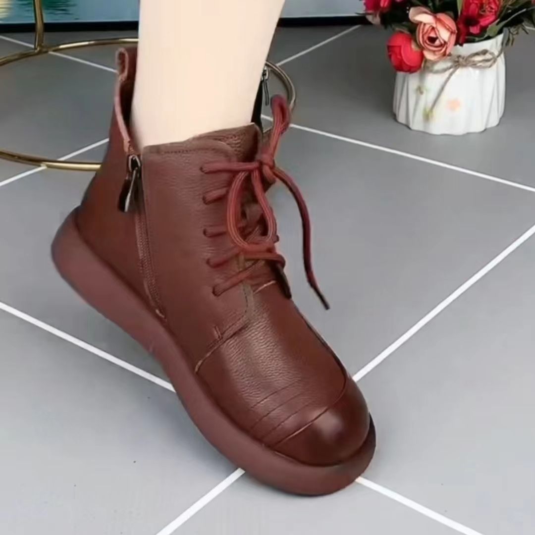 🔥【35-40】 2024 nowe damskie skórzane buty w dużych rozmiarach 3906736