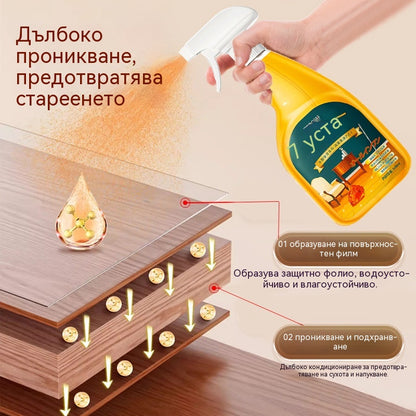🔥✨【50% отстъпка】Високоефективен спрей за почистване и избелване на дърво