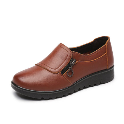🔥👟【Tallas 35-41】Cómodos zapatos de mujer de piel auténtica, suela suave, antideslizante y resistente al desgaste, calidad garantizada.