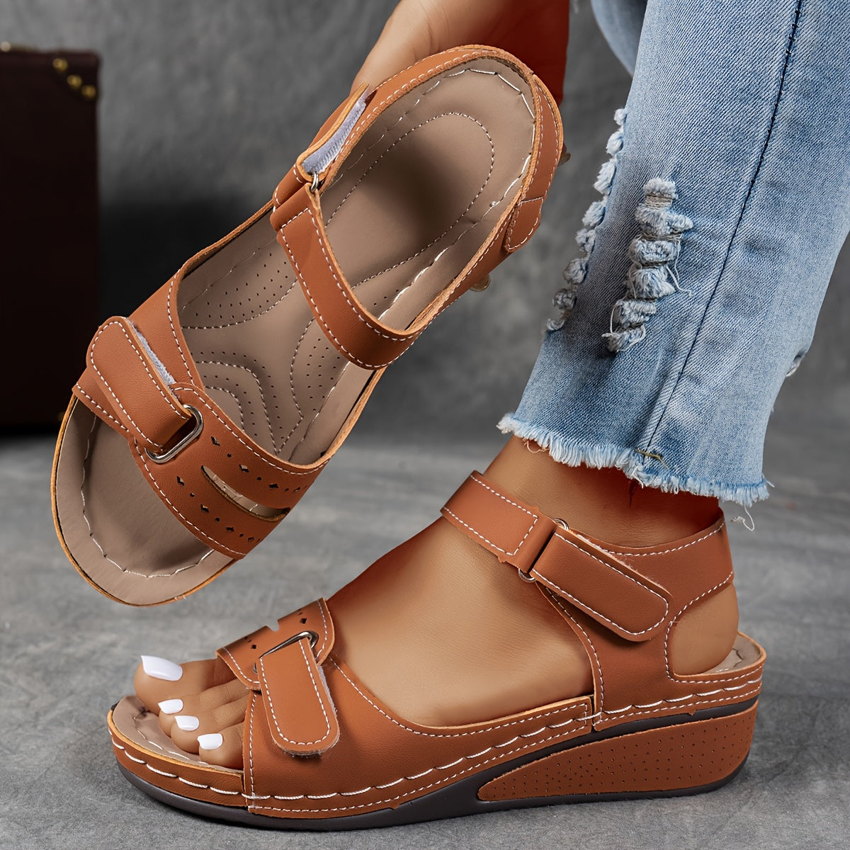 🌷💌【36-43】👡 Nowe letnie damskie wygodne sandały na grubej podeszwie