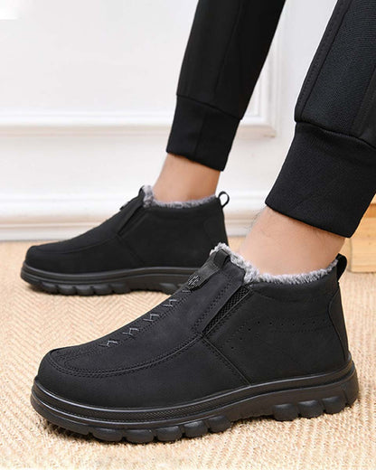 Pánská zimní teplá obuv pro každodenní nošení, kulatá špička, hřejivá a pohodlná.