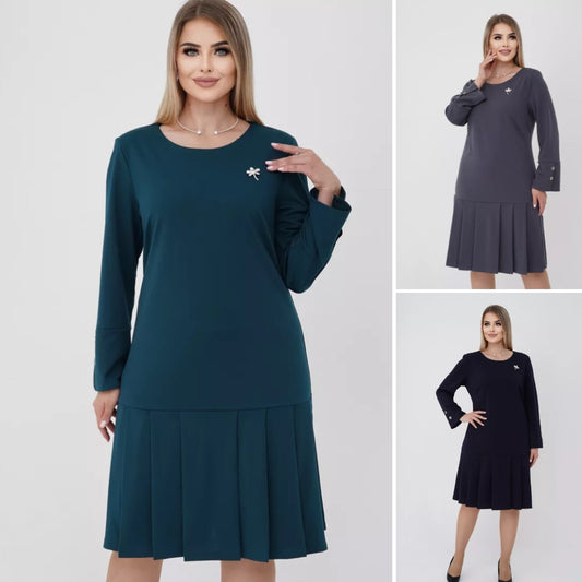 ✨❤️[S-5XL] 2024 zimowa w nowym stylu, elegancka, wygodna, modna sukienka wysokiej jakości-3826903