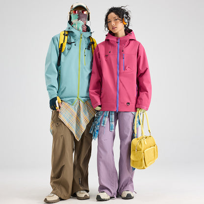 🔥【Jesienny nowy styl】【S-3XL】🍁Wodoodporna sportowa kurtka z kapturem, unisexowa odzież górska