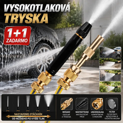🚿 [Sada 2 kusov] 💧 Vysokotlaková vodná pištoľ – umývanie áut, záhrada, až 10× vyšší tlak, viac režimov prúdu ⚡