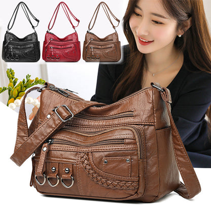 💥【50% zniżka na czas ograniczony】👜2024 nowa torba na ramię / crossbody z miękkiej skóry o dużej pojemności-3868687