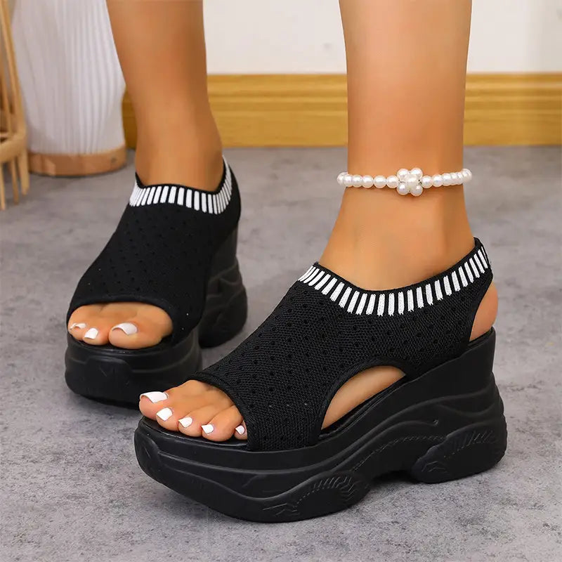 ✨💕【Нови постъпления 50% отстъпка🔥】👟Супер меки спортни сандали с дебела подметка — Коригират стойката, улесняват ходенето и предпазват краката ви