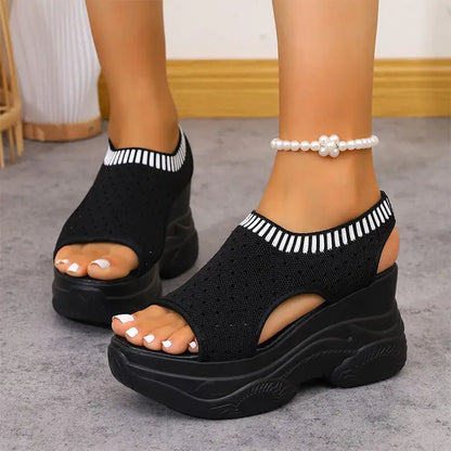 ✨💕【Нови постъпления 50% отстъпка🔥】👟Супер меки спортни сандали с дебела подметка — Коригират стойката, улесняват ходенето и предпазват краката ви