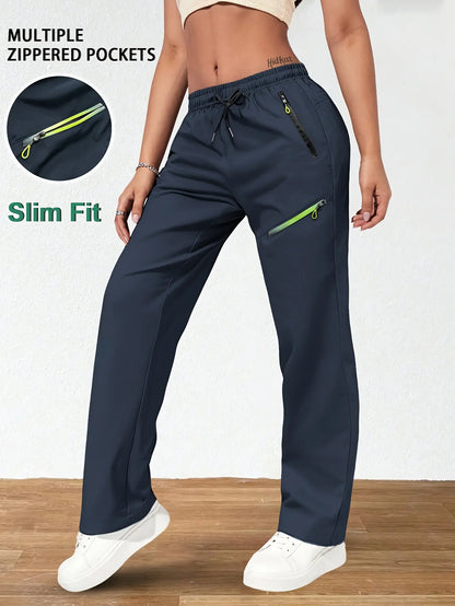 ⏳ Oferta ograniczona czasowo 🔥 Damskie spodnie cargo o prostym kroju — Elastyczny pas; idealne do pracy, w podróż i na co dzień 👖✨