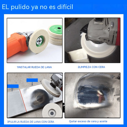 🔥【Último día con 50% de descuento】🔥【5 piezas】 hoja de pulido de espejo de rueda de pulido de lana