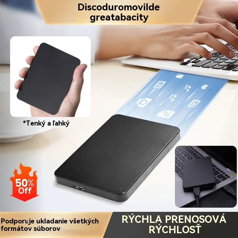 🔥🔥【Zľava 50 %✨】Prenosný pevný disk s kapacitou 16 TB – vysokorýchlostný prenos, veľká kapacita