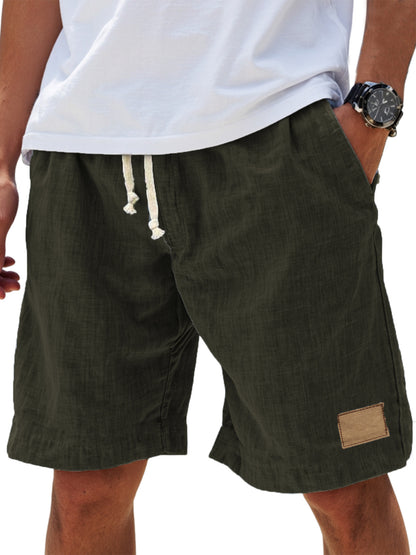 ⏳🔥【Último día al 50%】👖 【S-5XL】【55-110 kg】Pantalón corto casual hombre 2026 efecto lino con cordón (tallas grandes).